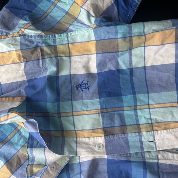 Mens Original Penguin Heritage Slim Fit Plaid Button-Down Medium Short Sleeve - - Picture 5 of 6